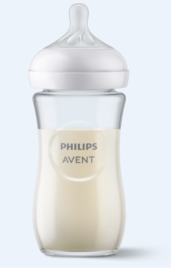Philips Avent – Bottle glass 240ml, teat 1+ months, 1 piece v:9169082 Philips Avent – Bottle glass 240ml, teat 1+ months, 1 piece v:9169082