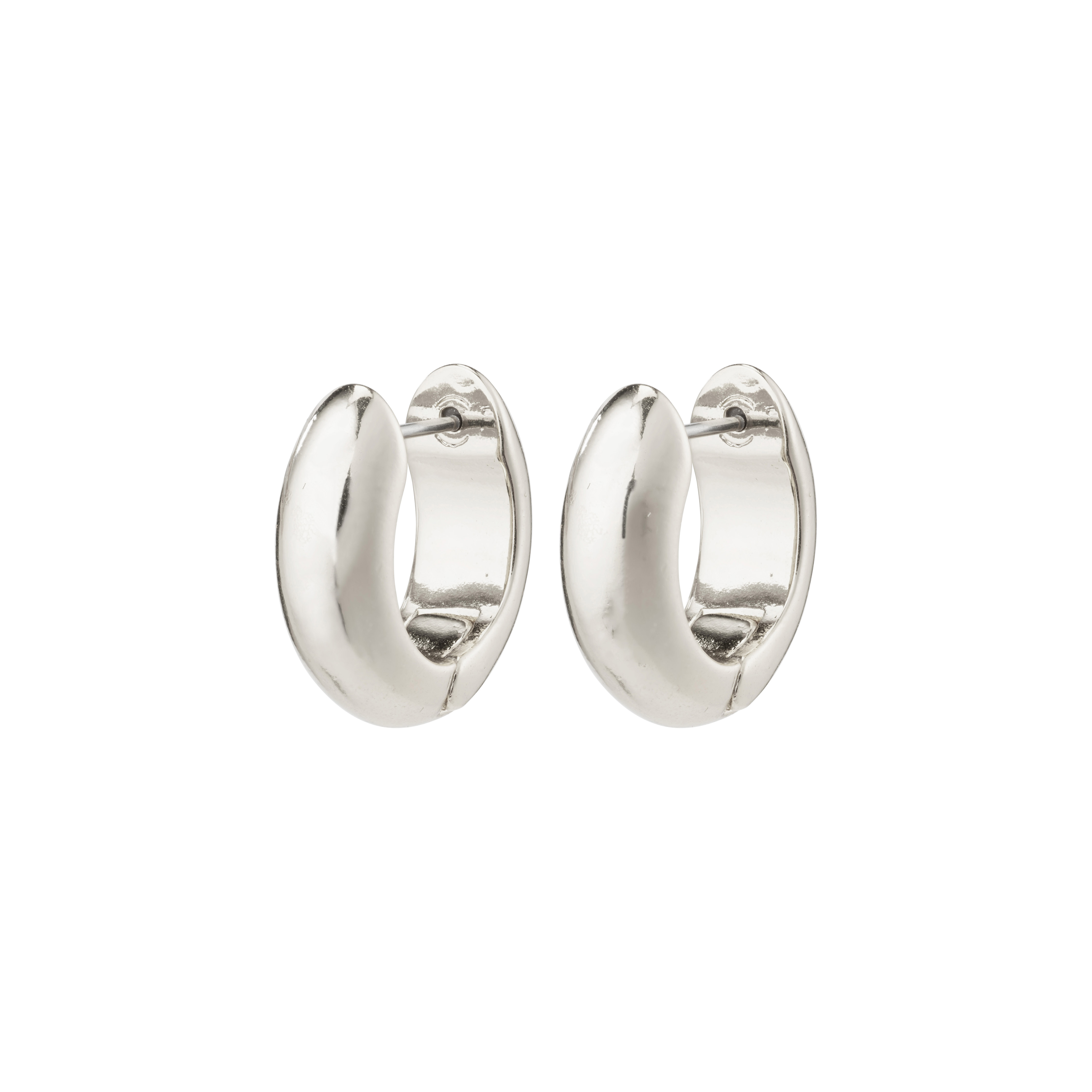 PILGRIM – MINE Chunky Huggie Hoops – Silver Plated – 17 mm v:4151002