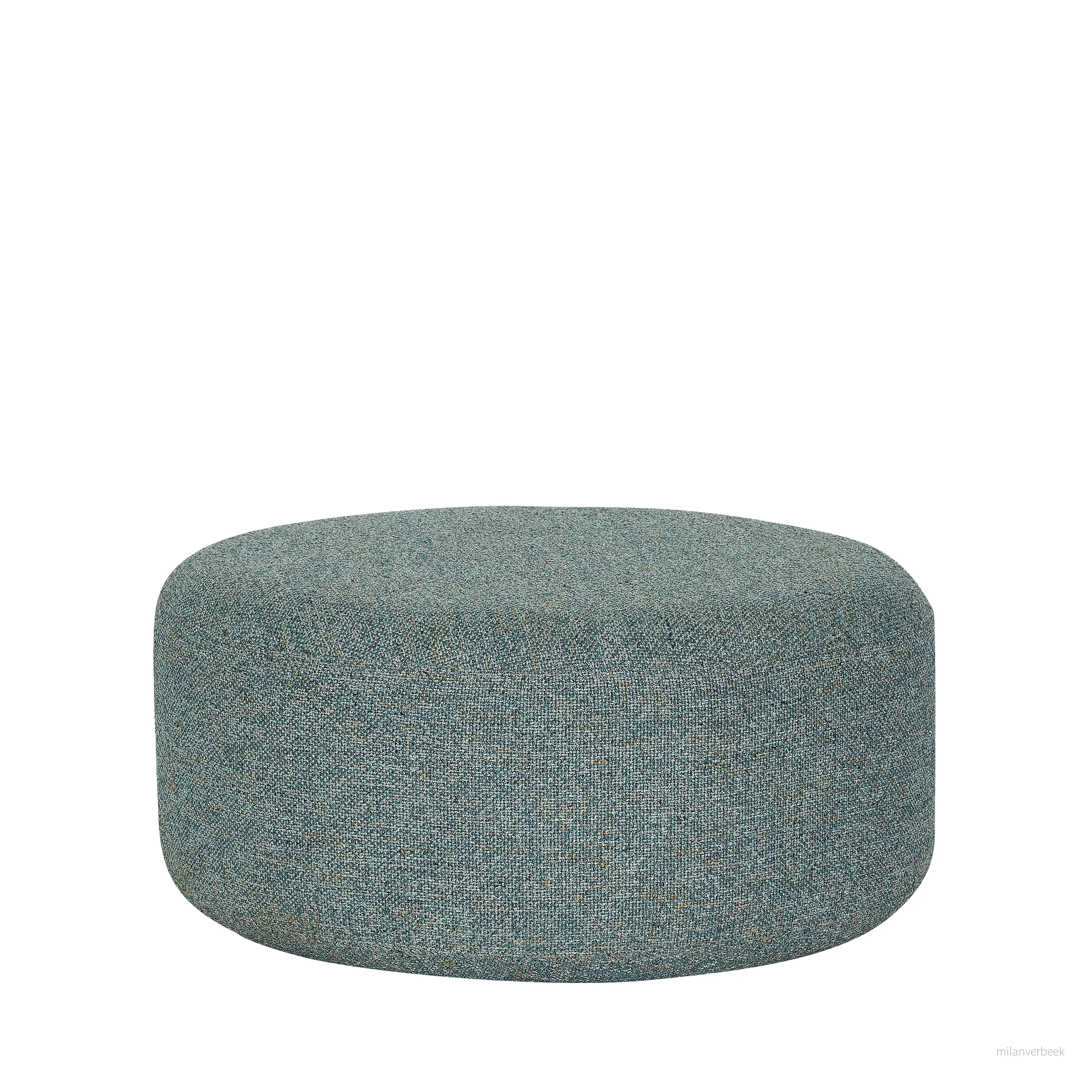 Hübsch - Marshmellow Pouffe - Dark grey - Large ø70xh35cm - Gratis frakt v:6522990