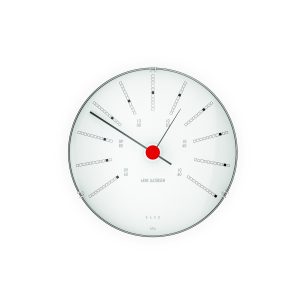 Arne Jacobsen – Bankers Barometer – Hvit/Sort/Rød – Ø12 cm – Gratis frakt v:7320550
