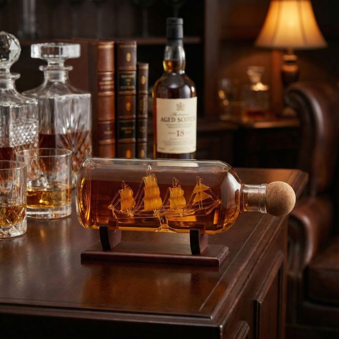 Bar Originale - Ship In A Bottle Decanter - Gratis frakt v:2553942