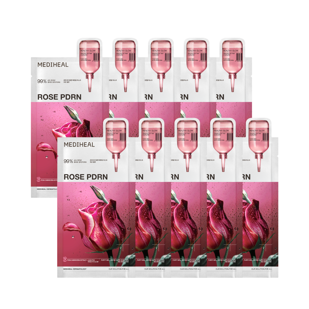 Mediheal - Rose PDRN Essential Mask Healthy Glow - 10 pcs. v:6508556