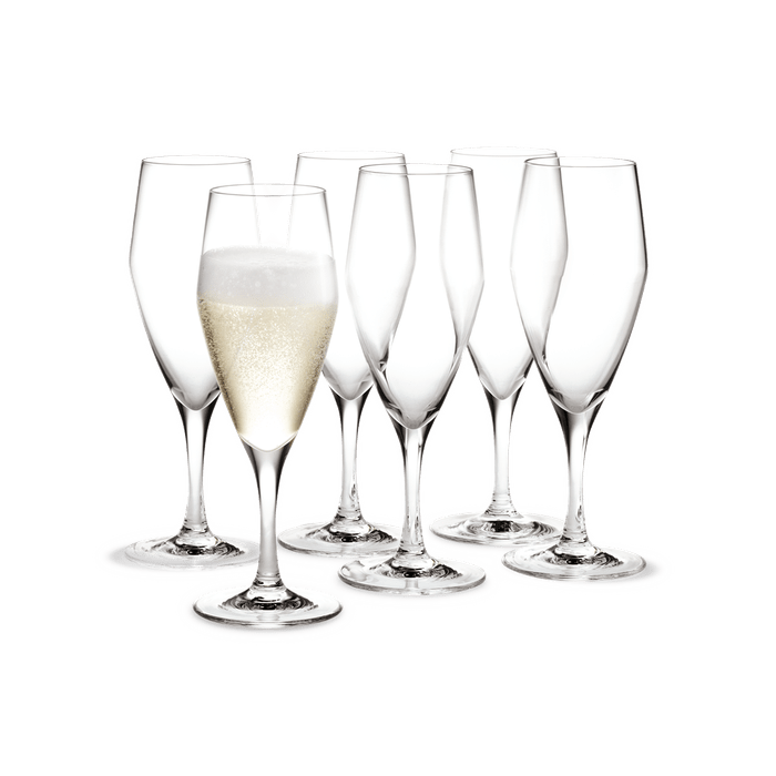 Holmegaard - Perfection Champagneglass - 23 cl - Sett med 6 - 23.0 - Clear - Gratis frakt v:6319402