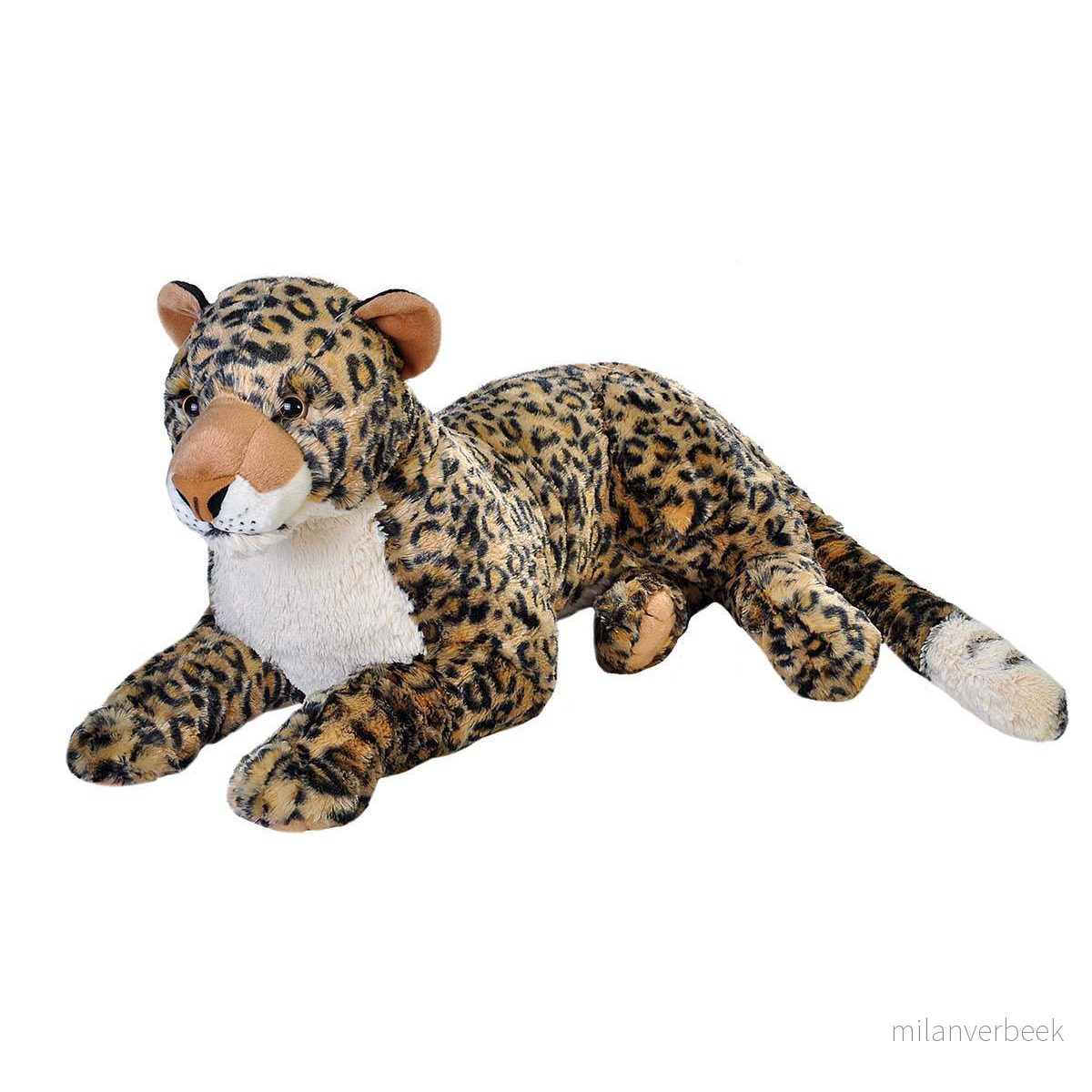 Wild Republic - Kosedyr Jumbo Cuddlekins 76 cm Afrikansk Leopard - Gratis frakt v:6614419