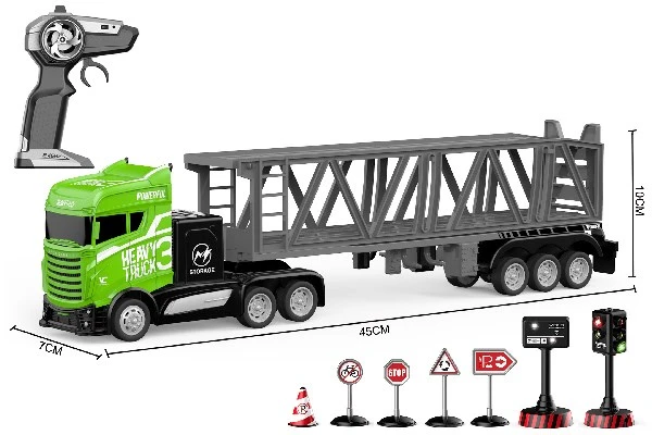 Crazon - Truck R/C w. hanger & signs 1:16 2.4GHz, green (534662) v:9152431