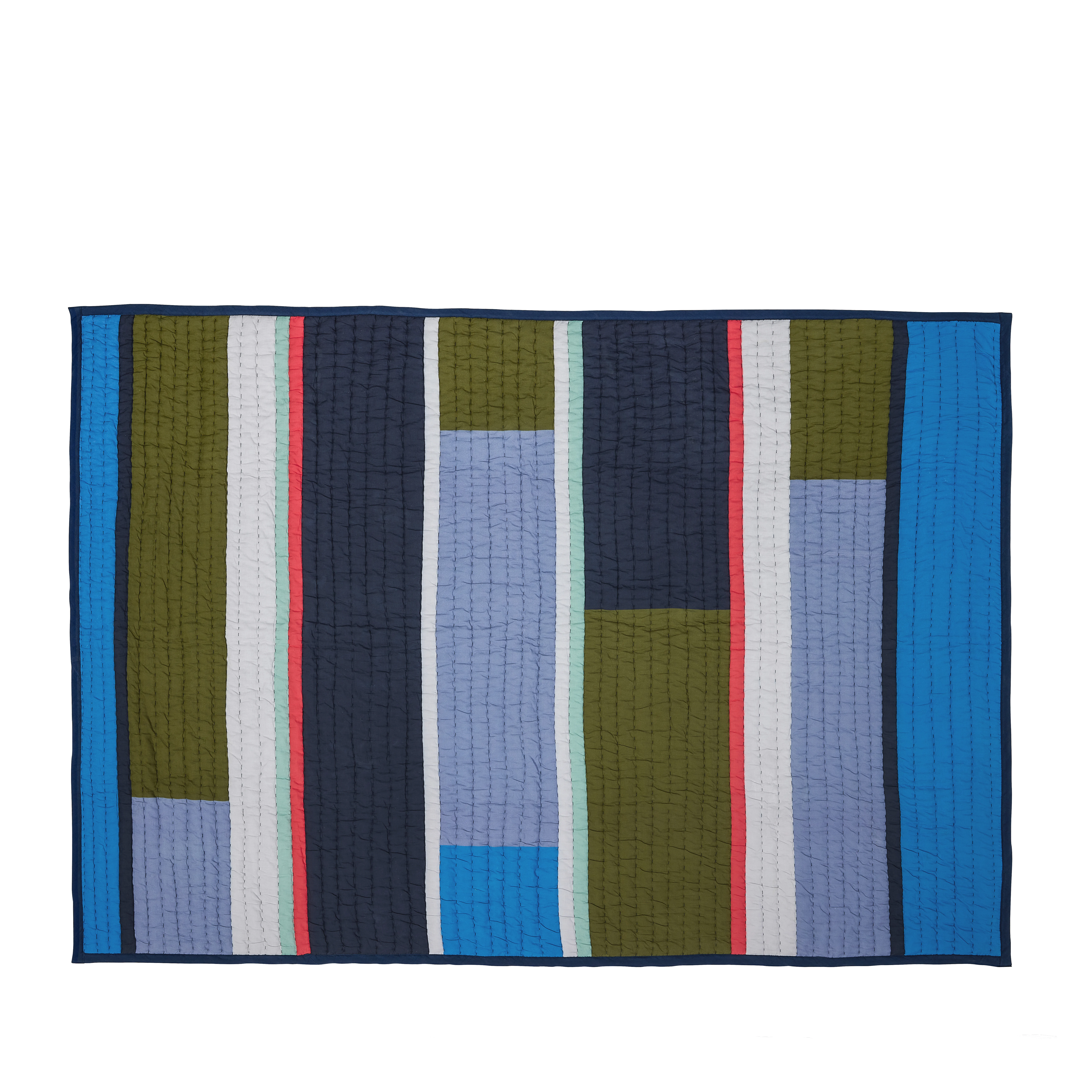Hübsch – Pavilion Plaid Block – Blue/Multicolour – 140x200cm – Gratis frakt v:5225234 Hübsch – Pavilion Plaid Block – Blue/Multicolour – 140x200cm – Gratis frakt v:5225234