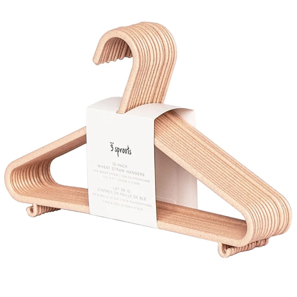 3 Sprouts – Hanger In Wheat Straw 15 pcs Rosa – Rosa v:4498834