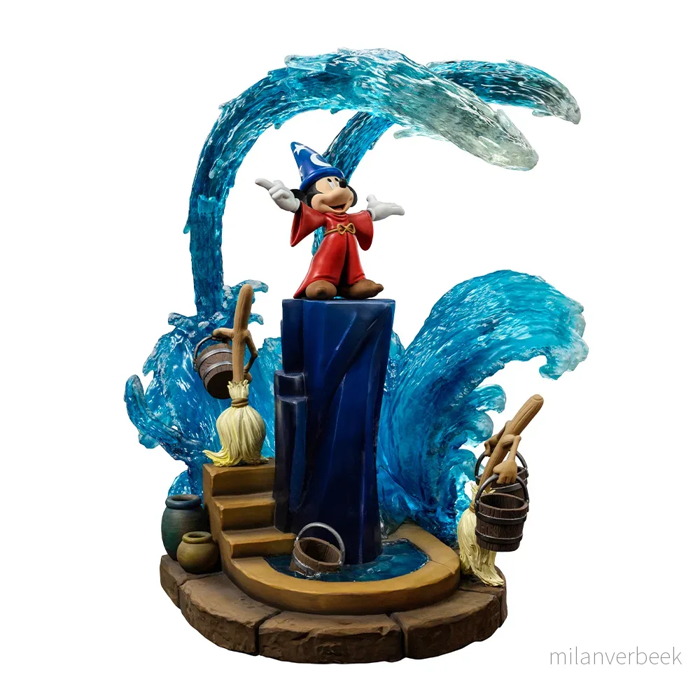 Disney Classic - Mickey Fantasia Statue Deluxe Art Scale 1/10 - Gratis frakt v:4560025
