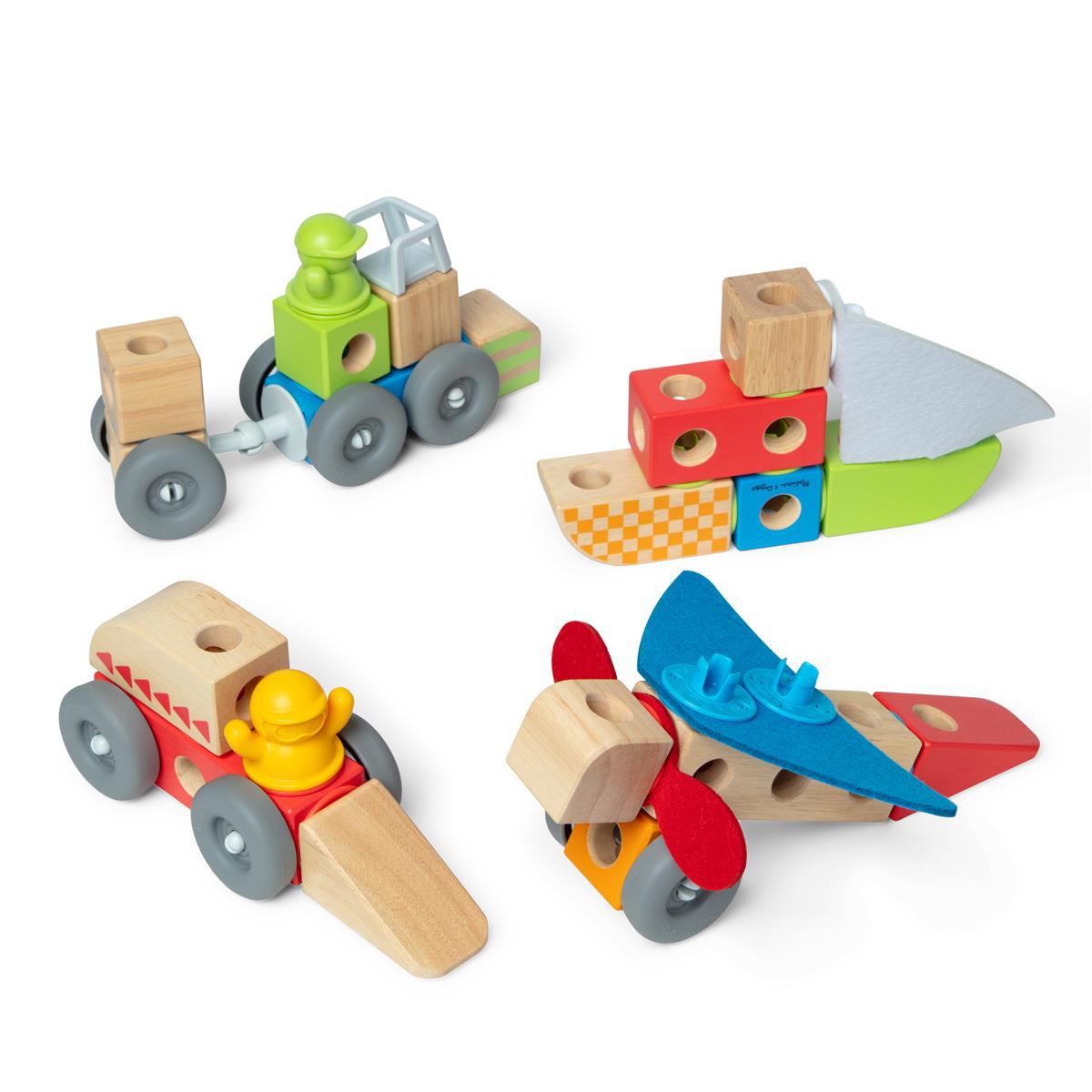 Melissa & Doug – Blockables Building Set Vehicles v:8125562