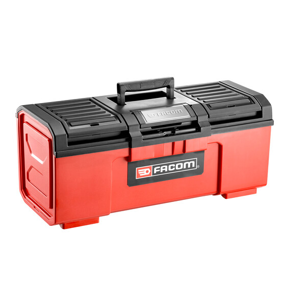 Facom BP.C24NPB Tool Box – 24" Heavy-Duty Plastic Case with Auto-Locking Lid - Gratis frakt v:6247490