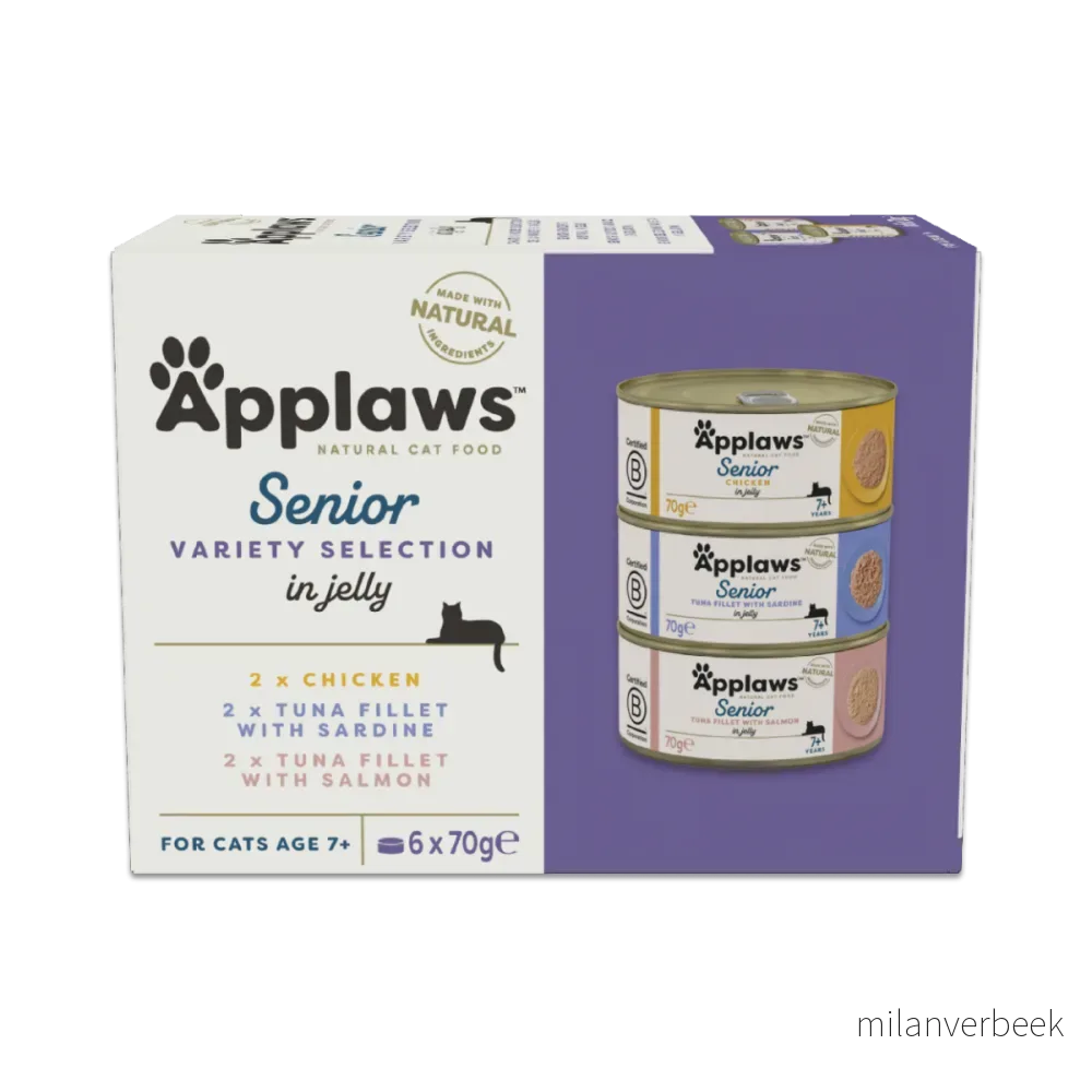 Applaws - Multipack Senior Variety Jelly Selection - 6x70g v:1861816