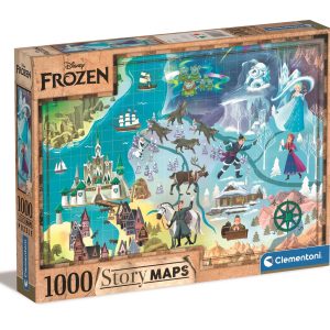 Clementoni – Maps Puzzle 1000 pcs – Frozen (39666) v:9766950 Clementoni – Maps Puzzle 1000 pcs – Frozen (39666) v:9766950