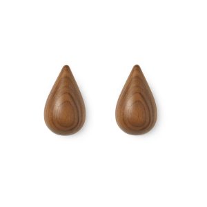 Normann Copenhagen – Dropit Knagger – Small – Sett av 2 – Valnøtt – Walnut v:2426608
