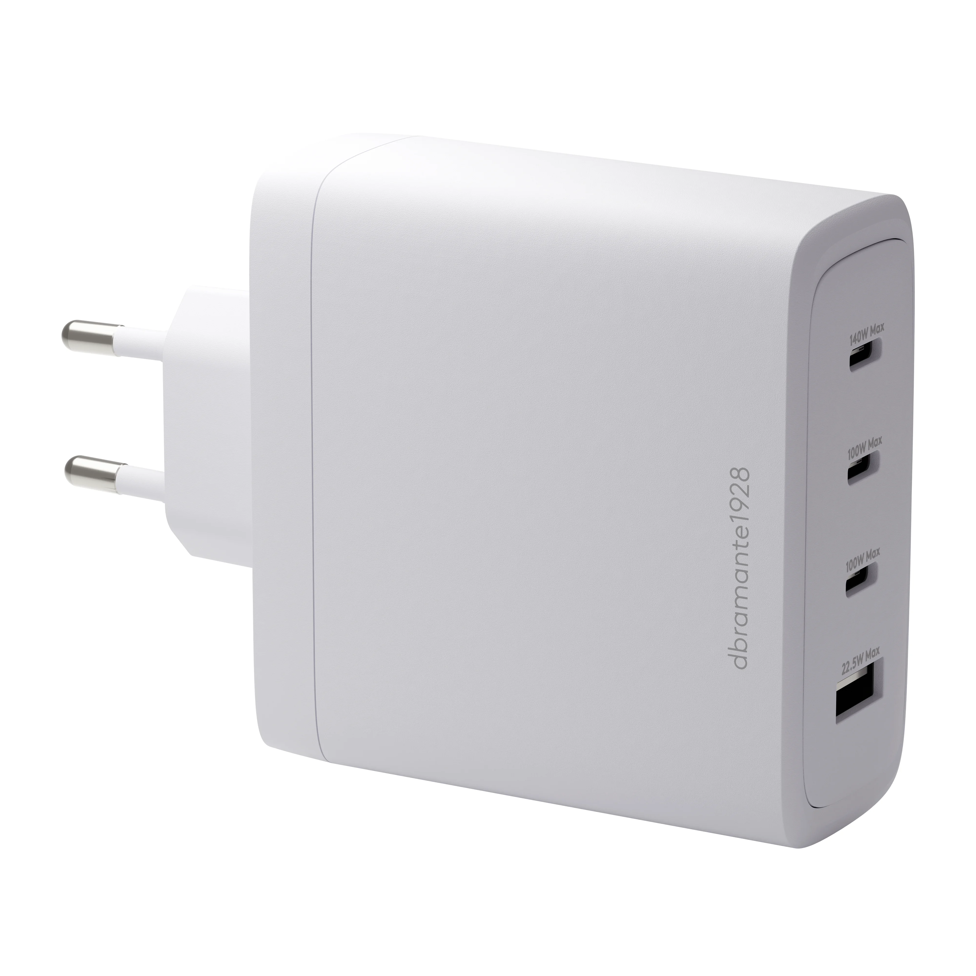 Dbramante1928 - EU Wall Charger - 3xUSB-C 140W + 1xUSB-A - BLK - White - Gratis frakt v:2806710