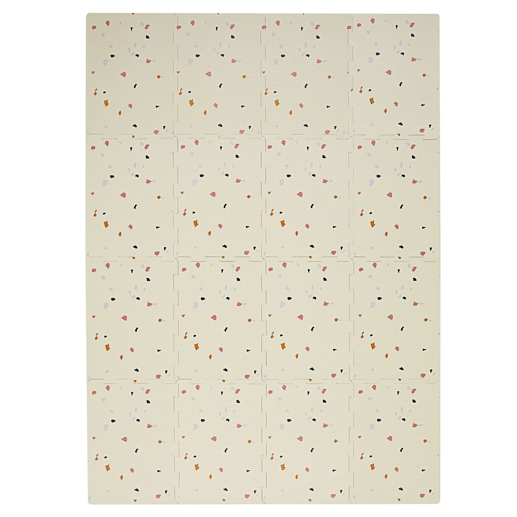 3 Sprouts - Lekematte - Terrazzo cream - 171 cm x 123 cm - Gratis frakt v:8799358