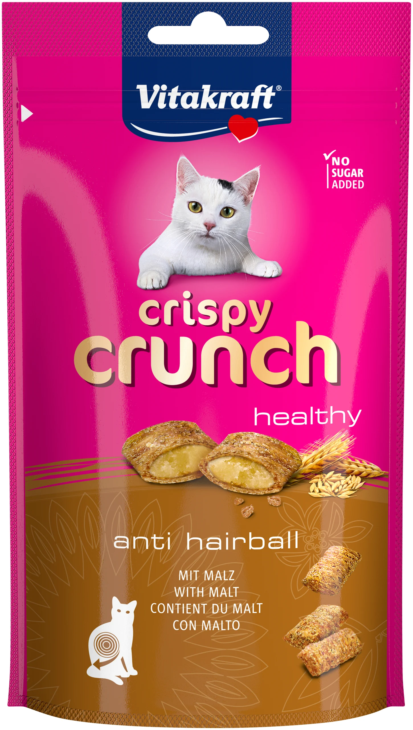 Vitakraft - Crispy Crunch with malt / anti hairball v:7002996