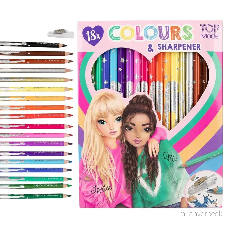 TOPModel - 18 Colouring Pencilswith sharpener (0612215) v:4506655