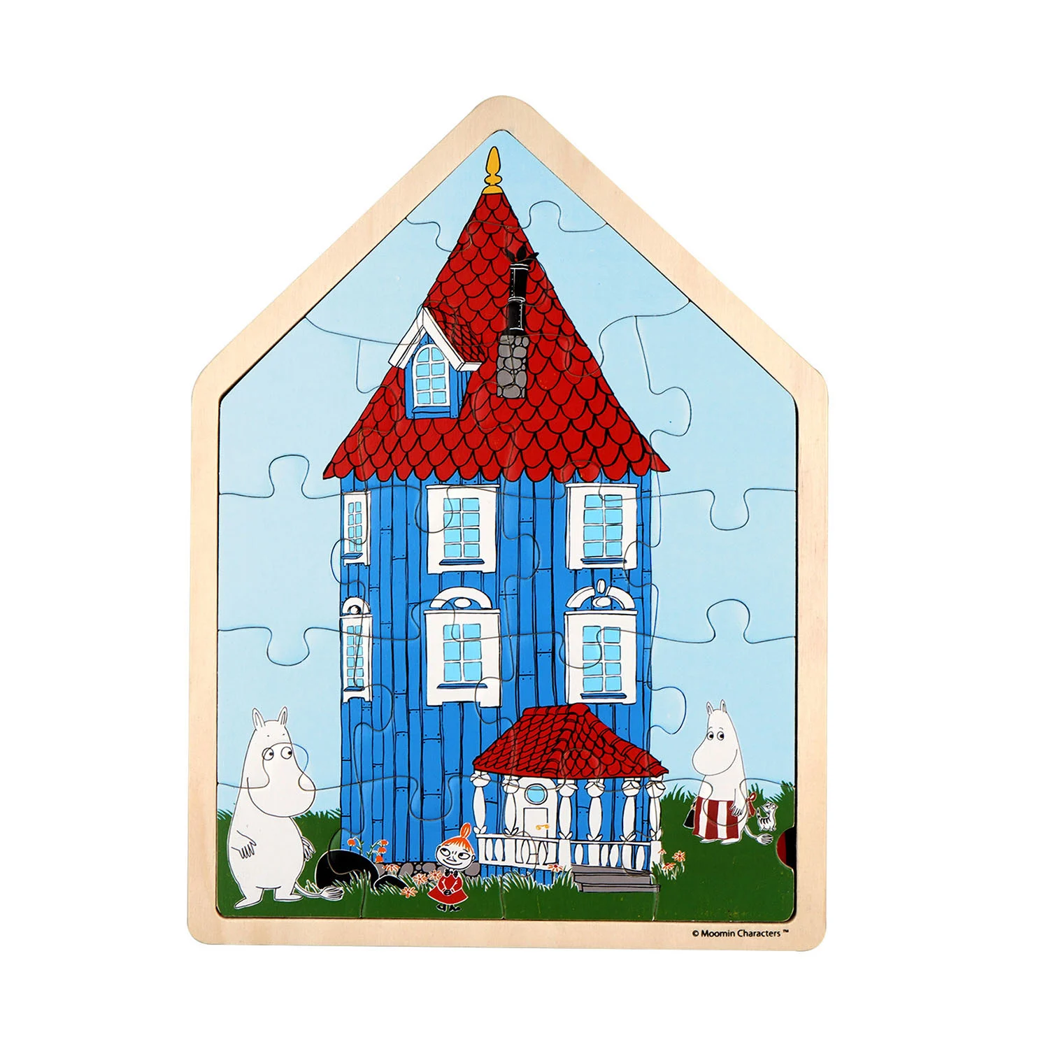 Moomin – Puslespill 19 Pcs Wooden Framed Puzzle House v:5644473