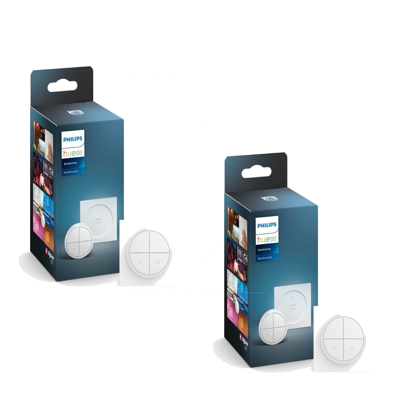 Philips Hue – 2x Tap Dial bryter EU Hvit – Pakke – Gratis frakt v:4478520