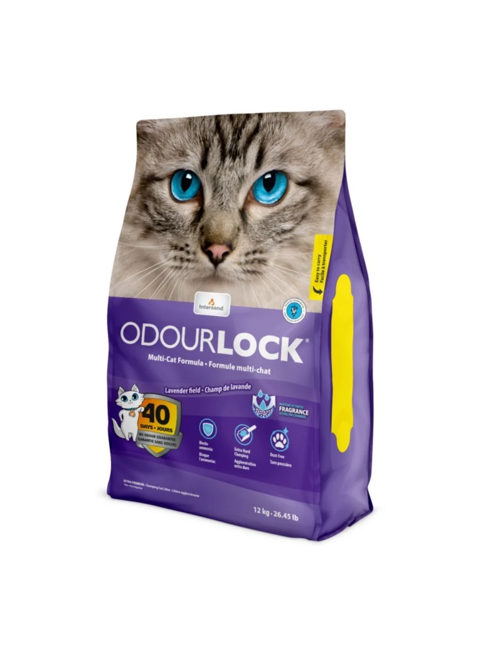 Intersand - Catlitter Odour Lock Lavender 12kg - (77797921312) v:6453130