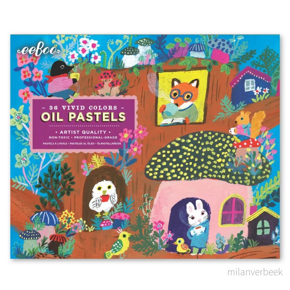 Eeboo – Oil Pastels 36 pcs – Yumi's Mushroom House (EPAS174) v:7779286 Eeboo – Oil Pastels 36 pcs – Yumi's Mushroom House (EPAS174) v:7779286
