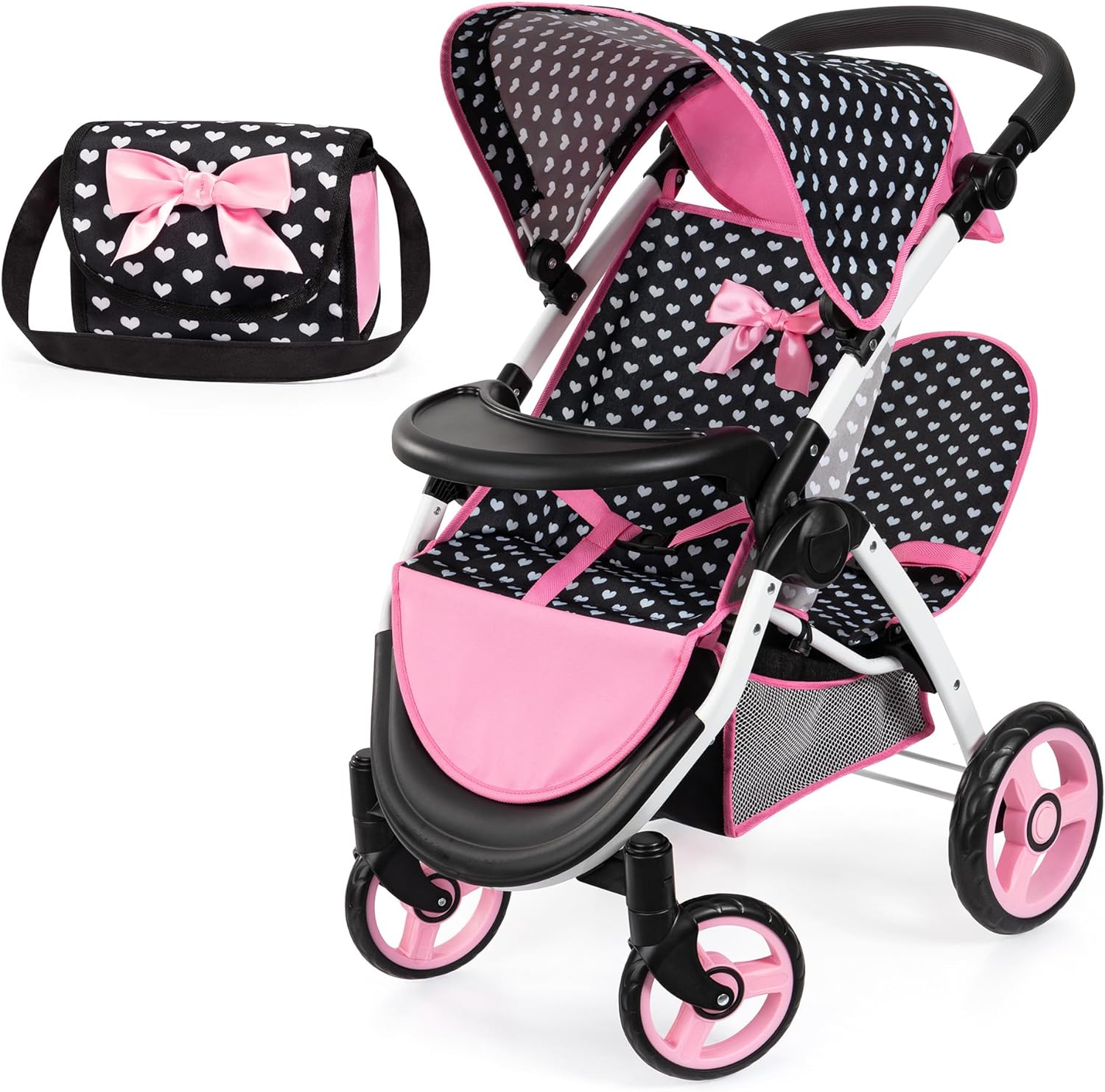 Bayer - Dolls Pram Twin Star (39460AA) - Gratis frakt v:6469192