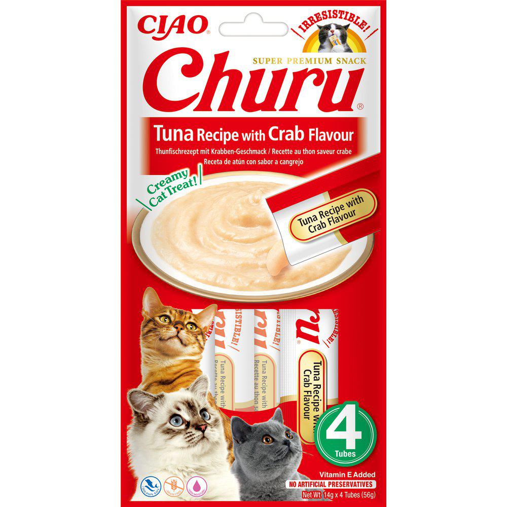 CHURU - 12 x Tuna With crab Flavour 4pcs v:9670205