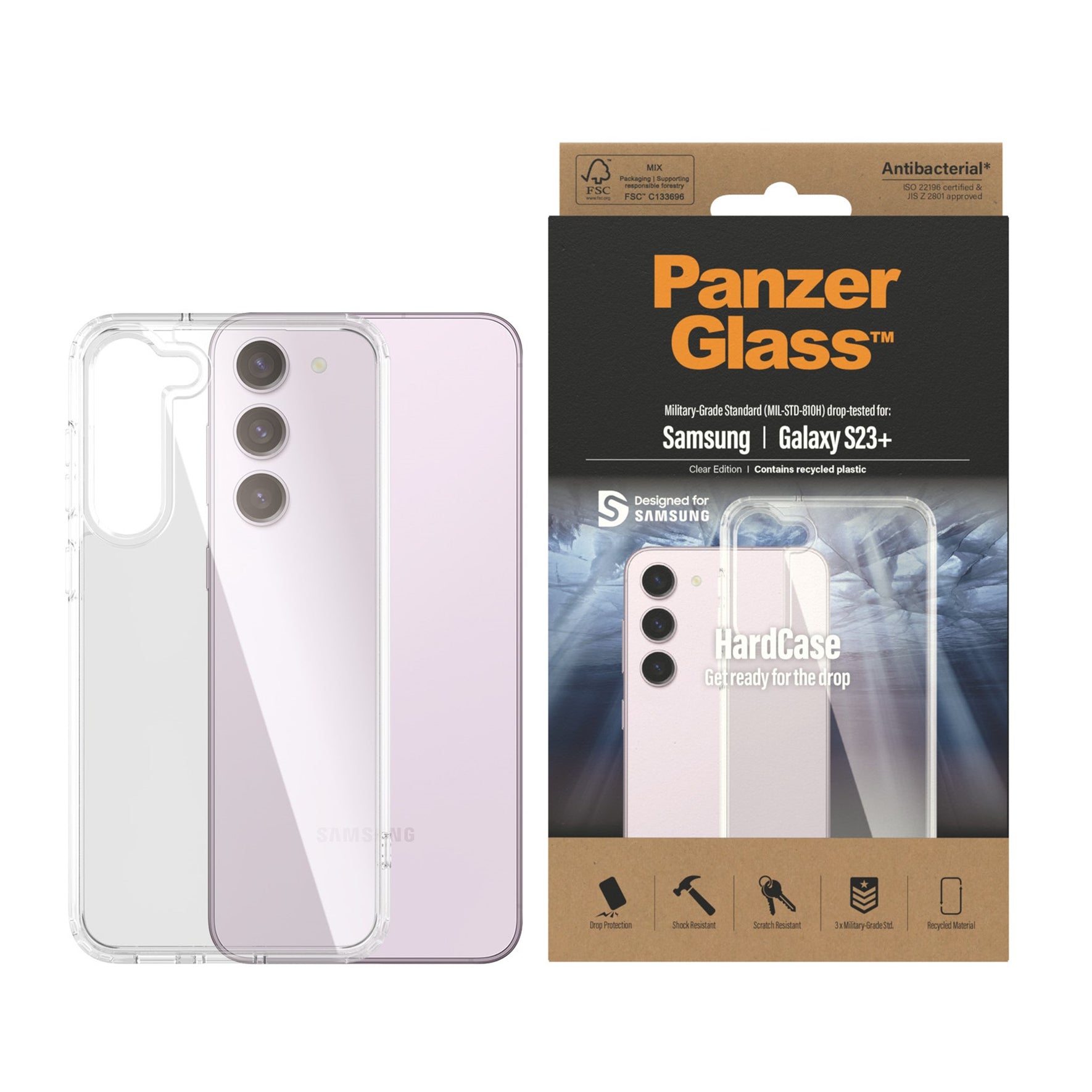 PanzerGlass - HardCase - Samsung Galaxy S23 Plus - Transparent v:8260023