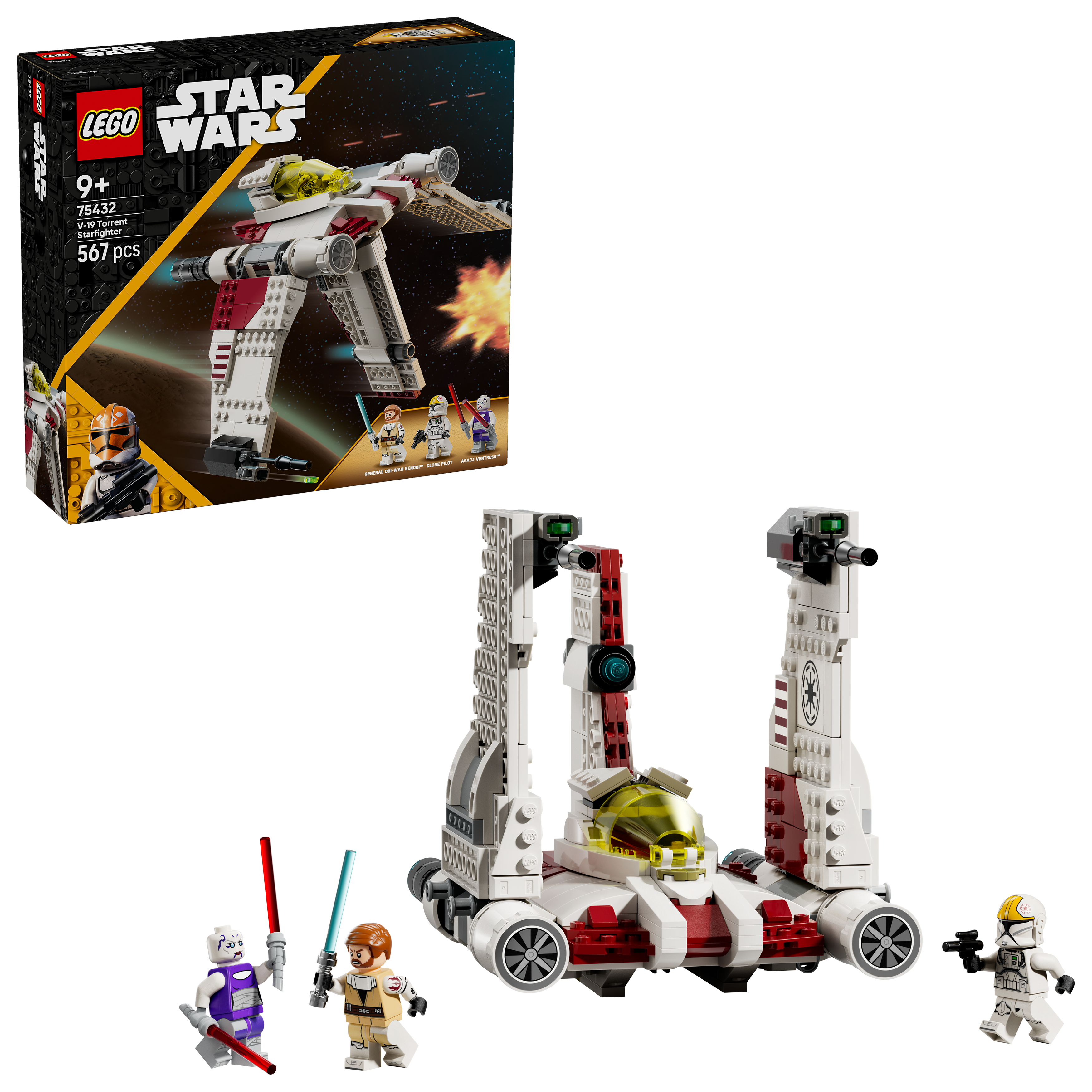 LEGO - Star Wars TM V-19 Torrent-stjernejager (75432) - Gratis frakt v:7672516