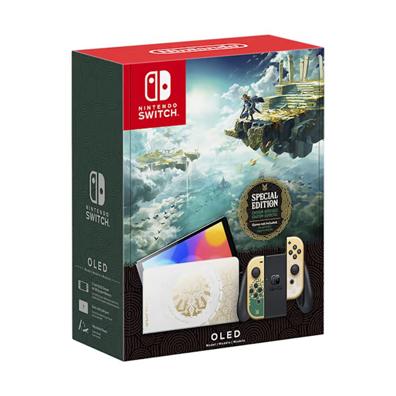 Nintendo Switch OLED Console (The Legend of Zelda: Tears of the Kingdom Edition) – Nintendo Switch – Engelsk – Standard – Gratis frakt v:5413775