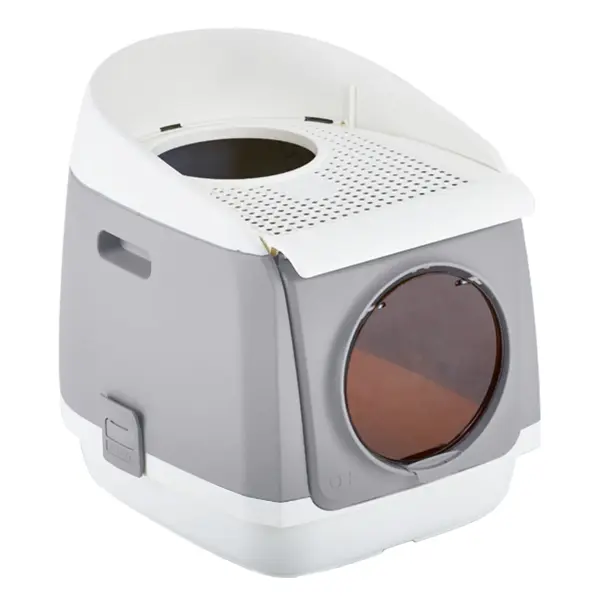 Cat Toilet Cat Residence - Grey - 54.9 x 45.9 x 49.2 cm - Gratis frakt v:4894753