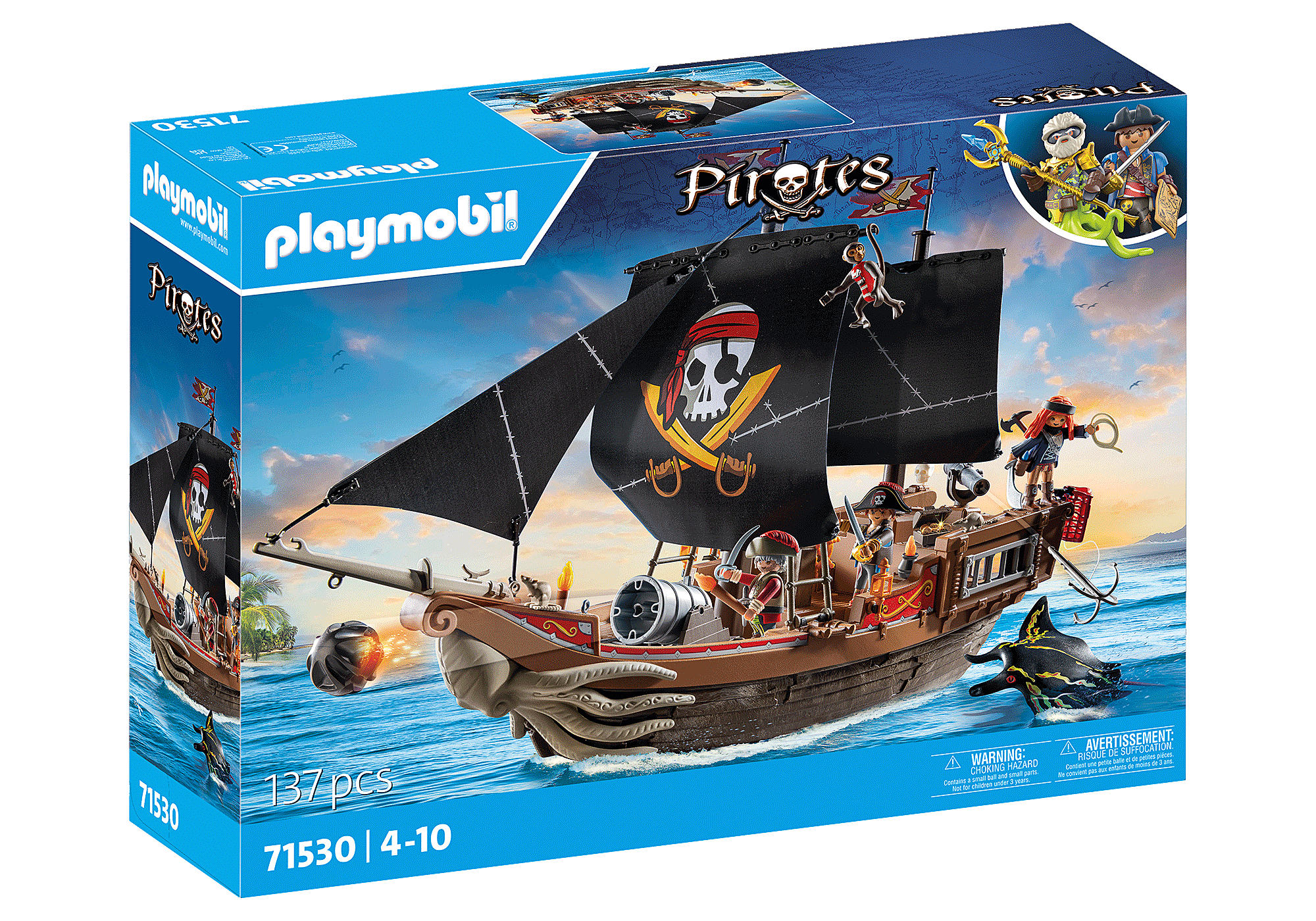 PLAYMOBIL - Large Pirate Ship (71530) - Gratis frakt v:6766140