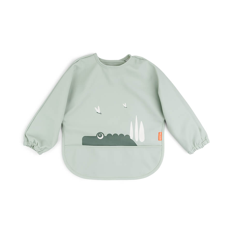 Done by Deer – Sleeved Pocket Bib – Croco Green – Front Length: 34 cm, Sleeve Width: 72 cm v:5216363 Done by Deer – Sleeved Pocket Bib – Croco Green – Front Length: 34 cm, Sleeve Width: 72 cm v:5216363