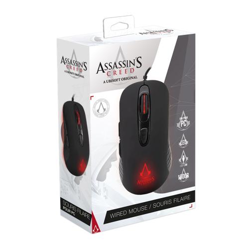 Freaks And Geeks - Assassin's Creed - Gaming Mouse 3600 DPI -LED-Black v:8844554