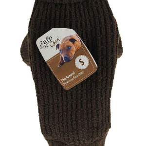 All For Paws – Knitted Dog Sweater Fishermans Brown L 35.6CM – (632.9136) – L – Brown v:9605477