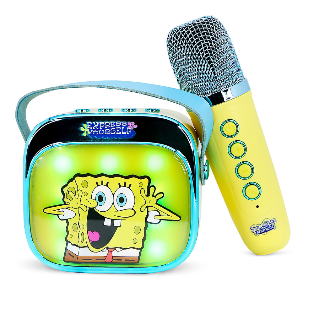 OTL - Light Up Wireless Karaoke Speaker W/ Microphone - SpongeBob Square Pants - SpongeBob Square Pants v:3806443