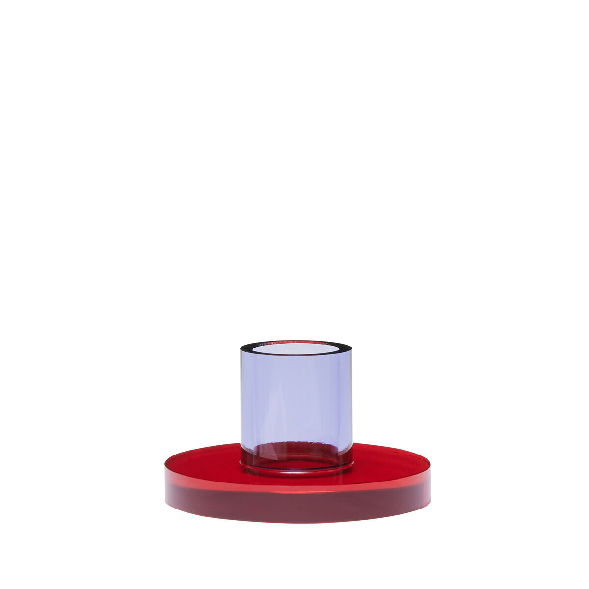 Hübsch – Astra Lysestake Liten – Ø7 cm – Rød & Lilla - Red, Purple - S v:5597817