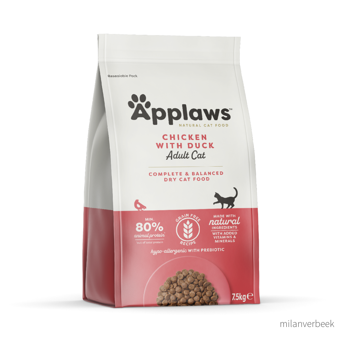 Applaws - Cat food - Chicken & Duck - 7,5 kg (174-074) v:6960532