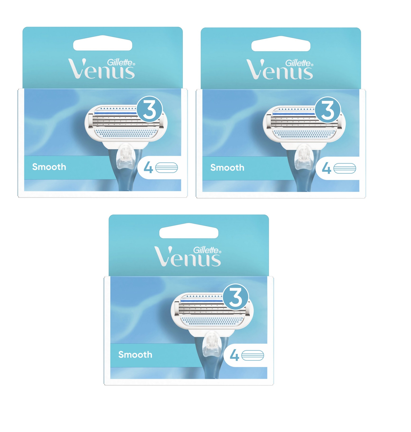 Gillette - 3 x Venus Smooth Blades 4-Pack v:5638946