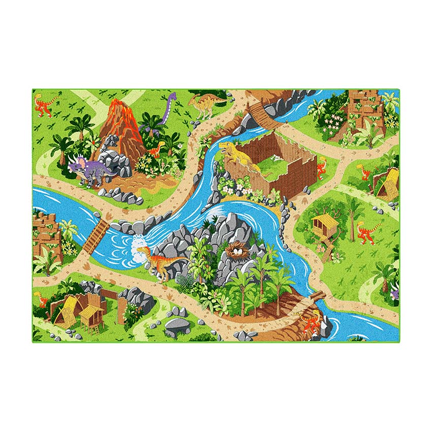 Rebel - Play rug - Dino world - 95 x 133 cm v:2645646