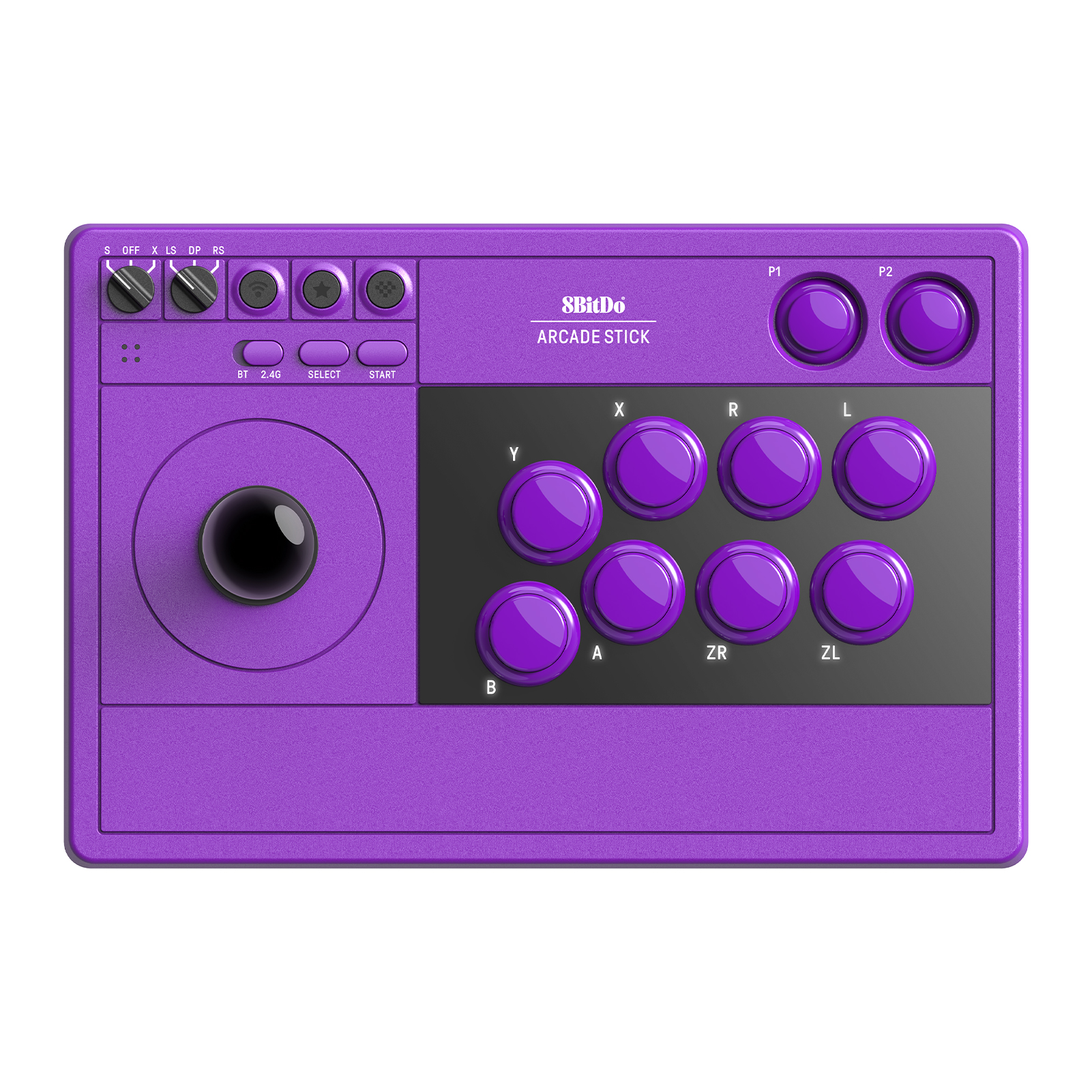 8Bitdo – Arcade Stick 2.4G PC & NS – Purple – Gratis frakt v:1931577