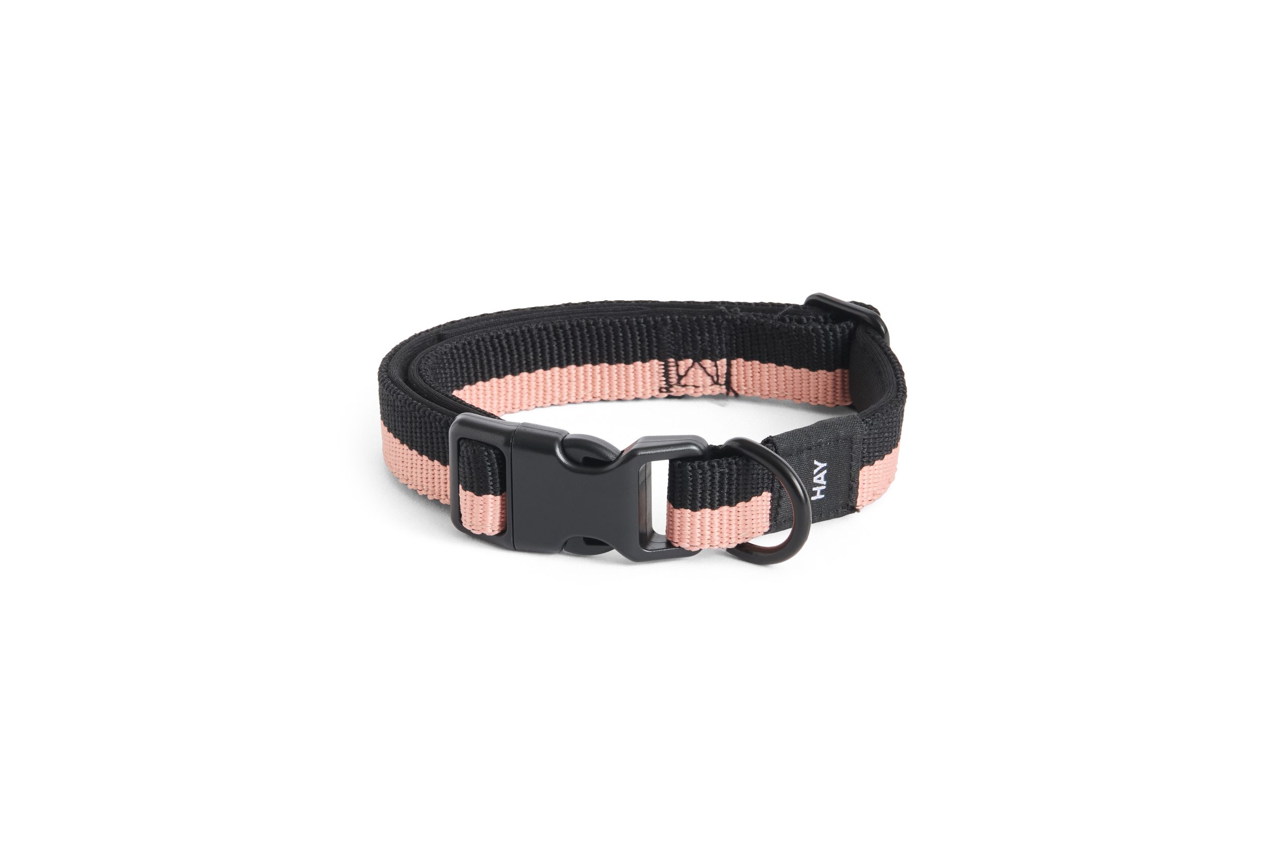 HAY – Hundehalsbånd Flat – S/M – 45 cm – Rosa & Svart - Flerfarget - Pink & Black v:6074225
