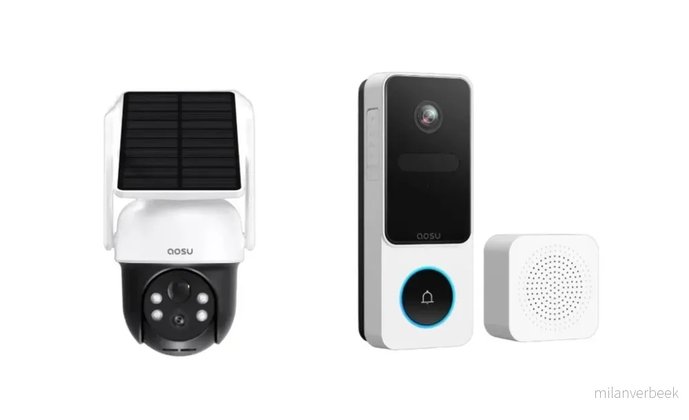 Aosu - SolarCam D1 Classic + Video Doorbell SE - Bundle - Gratis frakt v:5059099