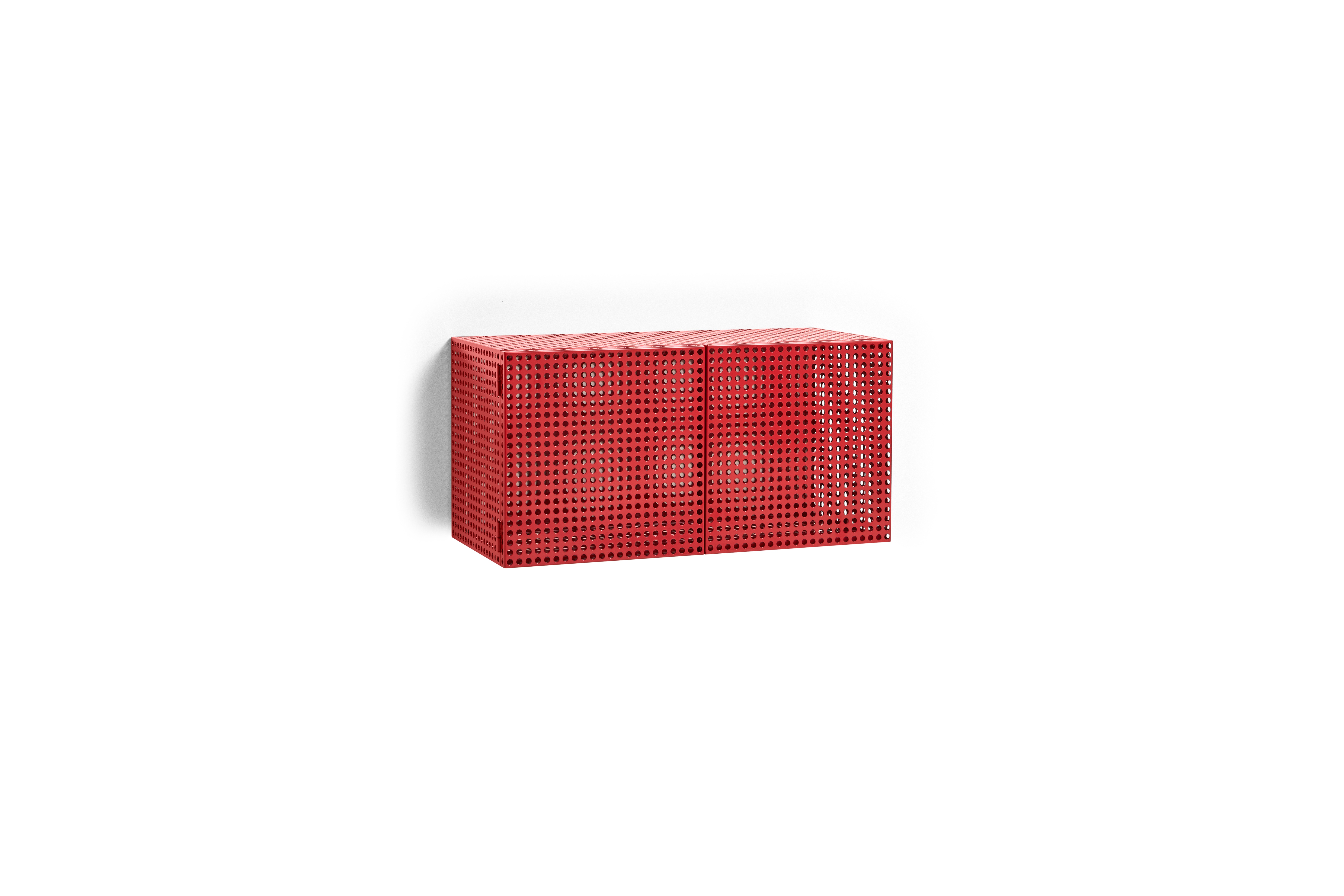 HAY - Perforated Veggskap Lite - H 45cm - Vinrød - Red - Gratis frakt v:1951792