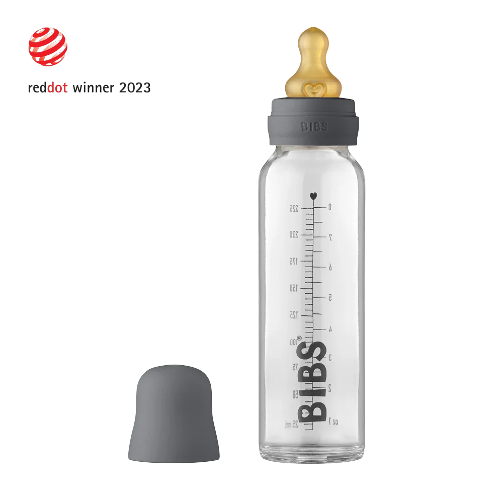 BIBS – Baby Glass Bottle Complete Set Latex – Iron – 225 ml v:4810473 BIBS – Baby Glass Bottle Complete Set Latex – Iron – 225 ml v:4810473