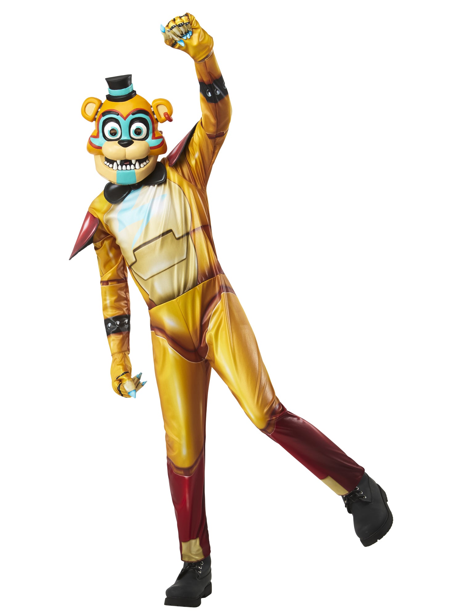 Rubies - Glamrock Freddy Costume - Gold - 164 - Gratis frakt v:7323470