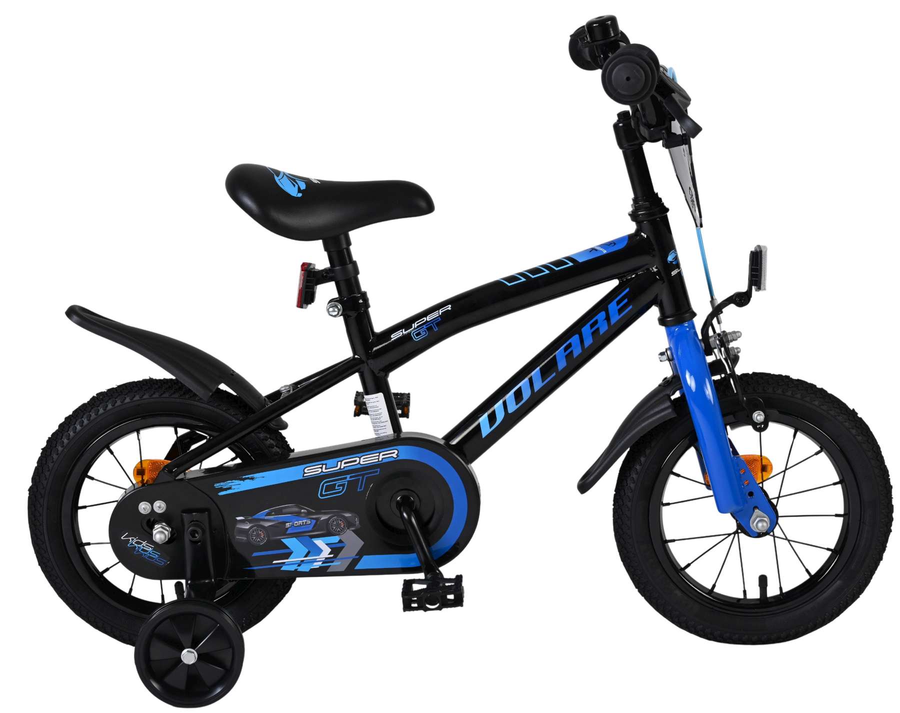 Volare – Children's Bicycle 12" – Super GT Blue (51287) – Gratis frakt v:8567543 Volare – Children's Bicycle 12" – Super GT Blue (51287) – Gratis frakt v:8567543