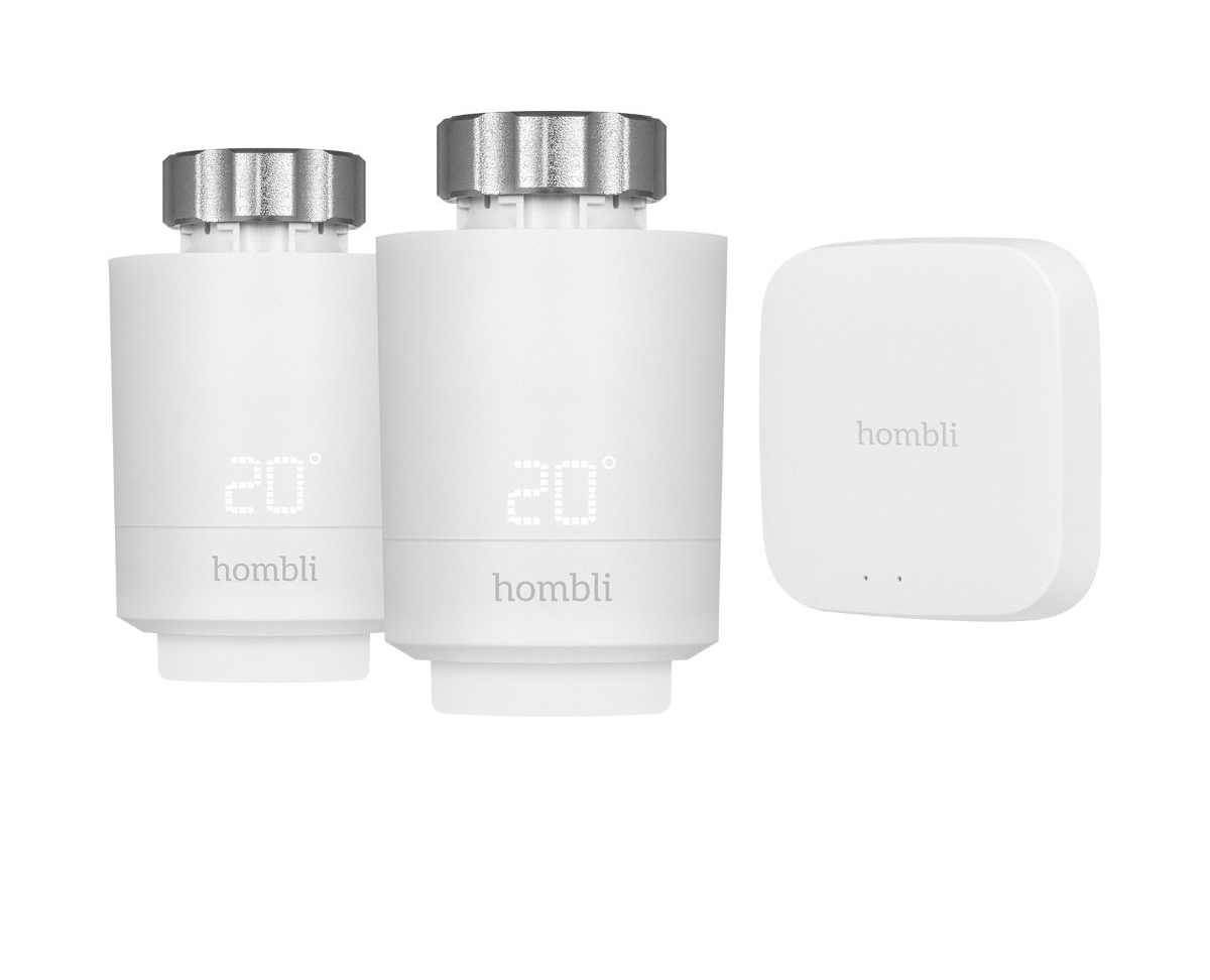Hombli – Smart Radiator Thermostat Starterkit (2+BT Bridge) – Gratis frakt v:2049034 Hombli – Smart Radiator Thermostat Starterkit (2+BT Bridge) – Gratis frakt v:2049034
