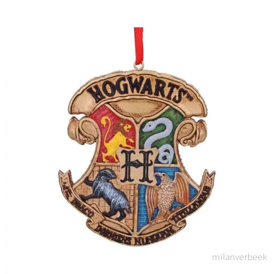Harry Potter Hogwarts Crest Hanging Ornament 8cm v:1201925