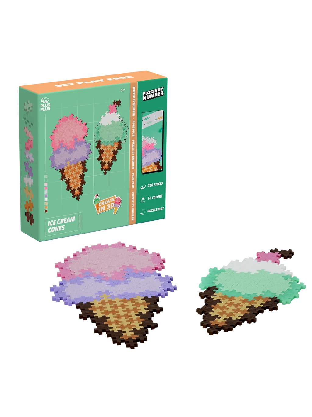 Plus Plus – Puzzle By Number Ice Cream Cones (4346) v:8183153